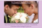 carte postale remerciements mariage